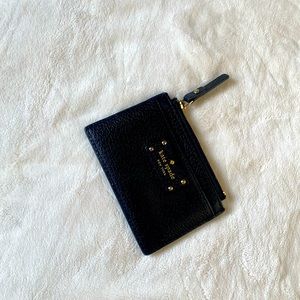 Light used kate spade zipper cardholder wallet